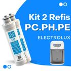 Kit 2 Refis Filtro Purificador Bebedouro De Água Electrolux Pc41b Pc41x Ph41b Ph41x Pe11b Pe11x