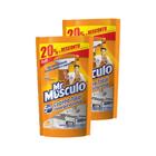 Kit 2 Refis Limpador Desengordurante Mr Músculo Laranja 400ml