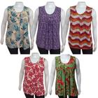 Kit 2 Regata Feminina Plus Malha Fria Estampadas Senhoras