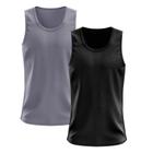 Kit 2 Regatas Masculina Lisa Básica Dry Academia Treino Esporte Camisa Camiseta Blusa Esportiva Corrida Bike