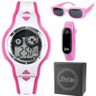 Kit 2 Relógios Barbie + Óculos + Caixa - Orizom