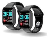 Kit 2 Relogios Inteligente Smartwatch D20 Bluetooth Sport