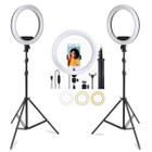 Kit 2 Ring Light Anel De Luz Led 10" 26cm Tripé Grande 2,1m