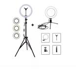 Kit 2 Ring Light Iluminação 26cm E 16cm + Tripe E Suporte