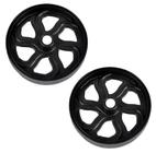 Kit 2 Rodas Para Carrinho Multiuso Motor Popa Cortador Grama