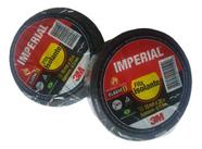 Kit 2 Rolos Fita Isolante 3m Imperial 18mm X 5m Preta