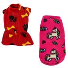 Kit 2 Roupas De Inverno Cães E Gato Vestido E Capa Egg - 002