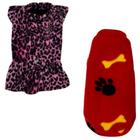 Kit 2 Roupas De Inverno Cães E Gato Vestido E Capa Egg - 012