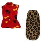 Kit 2 Roupas De Inverno Cães E Gato Vestido E Capa Egg - 014