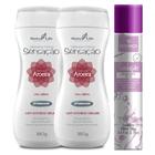 Kit 2 Sabonete Íntimo Líquido Sensação Aroeira + 1 Desodorante Sedução Permita-se (roxo)