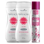 Kit 2 Sabonete Íntimo Líquido Sensação Morango + 1 Desodorante Sedução Imagine (rosa)