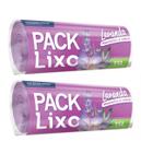 Kit 2 Saco Lixo Perfumado Anti Odor Lavanda 15 L 120 Sacos