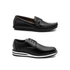 Kit 2 Sapatos Masculinos Mocassim e Oxford Moderno Casual