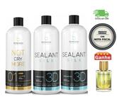 Kit 2 Selagem Organica 3D Borabella 1L e Shampoo AntiResíduo