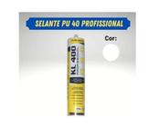 Kit 2 Selantes Resistente PU 40 Branco 400g Flex Metal Madeira Vidro Concreto