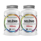 Kit 2 Selênio 300mcg 60 Cápsulas Flora Nativa