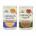 Kit 2 Sementes de Linhaça Vitalin: Dourada, Marrom