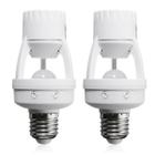 Kit 2 Sensor De Presença Movimento Infravermelho Dia e Noite Para Lâmpada Soquete E27 Com Fotocélula Kit 2 Sensor De Presença Movimento Infravermelho Dia e Noite Para Lâmpada Soquete E27 Com Fotocélula