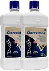 Kit 2 Shampoo Clorexidina Cachorro Cães Seborreia Anti Queda