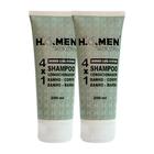 Kit 2 Shampoo Condicionador Masculino 41 Cabelo Anticaspa H.O.Men Master Shower Care