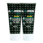 Kit 2 Shampoo Condicionador Masculino 41 Cabelo Barba Anticaspa H.O.Men Black Shower Care