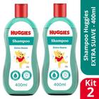 Kit 2 Shampoo Extra Suave Hipoalergênico 400ml - Huggies