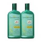 Kit 2 Shampoos 320ml Claros Camomila e Amêndoas Farmaervas