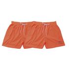 Kit 2 Short Mauricinho Masculino Praia Liso Cor Laranja Neon Calção De Verão