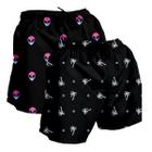 Kit 2 Short Moda Praia Masculino Bermuda Tactel Estampado