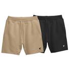 Kit 2 Short Moletinho Bermuda Masculina Casual Short Masculino Estampa Neutra Pássaro