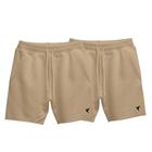 Kit 2 Short Moletinho Bermuda Masculina Casual Short Masculino Estampa Neutra Pássaro