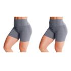 Kit 2 Short Suplex Academia Fitness Legging Corrida Natação