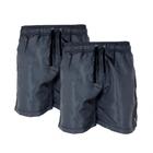 Kit 2 Short Tactel Masculino Leve Liso Muay Thai Dia a Dia