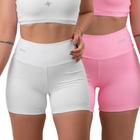 Kit 2 shorts feminino academia fitness com forro zero transparencia- urbativa fitness