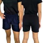 Kit 2 Shorts Femininos Meia Coxa Soltinhos Elástico Lisos Cores Sortidas Suplex Pp ao Plus Size