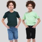 Kit 2 shorts jeans infantil juvenil coloridos 10 ao 16