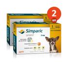 Kit 2 Simparic Antipulgas e Carrapatos para Cães de 1,3 a 2,5kg 1 Comprimido 5mg Zoetis