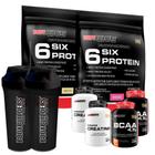 Kit 2 Six Protein 900G+ 2 Bcaa 100G+ 2 Power Creatina