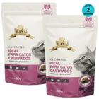 Kit 2 Snacks Hana Healthy Life Castrated P/ Gatos Adultos- 60g