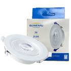 Kit 2 Spot Led Redondo Embutir 3w Branco Quente 3000K Amarelo