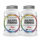 Kit 2 Sulfato Ferroso 30mg 60 Cápsulas Flora Nativa