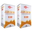 Kit 2 Sup. Alimentar Cúrcuma Longa 500mg 60Cps - QualyNutri