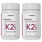 Kit 2 Suplemento Alimentar Vitamina K2 - MK7 Potássio 120 Cápsulas Natunéctar - Natunectar