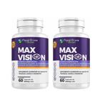 Kit 2 Suplemento Max Vision 60 Cápsulas Luteína Zeaxantina Vitaminas C A E Zinco - Floral Ervas do Brasil