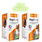 KIT 2 Suplementos MEGA-STRONG BCAA 30comp - Cães e Gatos - MegaNux