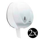 Kit 2 suportes porta papel higiênico rolão dispenser para banheiro shopping academia bar restaurante