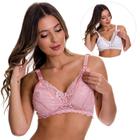 KIT 2 Sutiãs Amamentação Pós Parto Lingerie Gestante Estilo Sedutor - V164