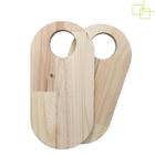 Kit 2 Tábuas Oval Madeira Pinus Decoração Mesa Posta Frios Tábua Corte