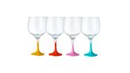 Kit 2 Taças Gin Summer Com Haste Colorida Sortida