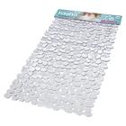 Kit 2 Tapete Banho 70X36Cm Plastico Transparente Com Ventosa